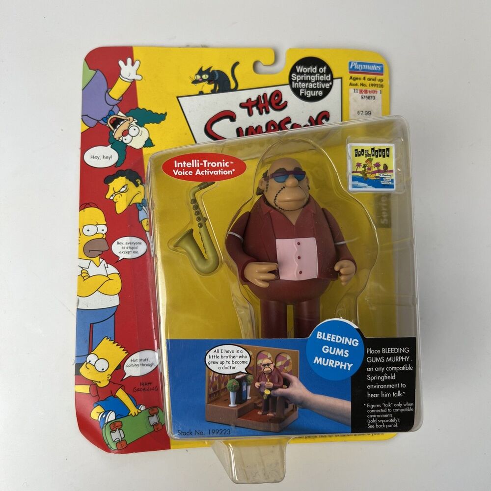 The Simpsons Bleeding Gums Murphy Series 6 Playmates World of Springfield